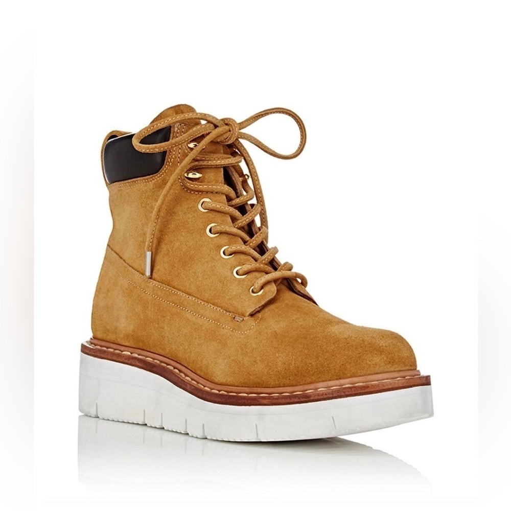 Rag & Bone Camden‎ Suede Platform Wedge Boot Tan 6.5